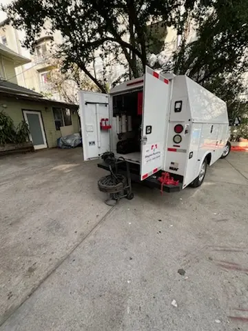 Magnet Plumbing service vehicle on-site for Faucet Repair in Manatee Harbor